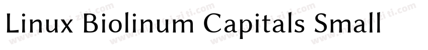 Linux Biolinum Capitals Small CapsV字体转换